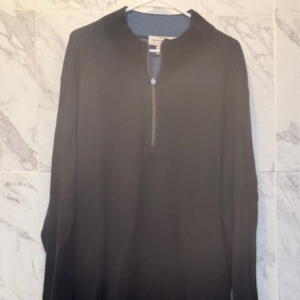 XXXL Tommy Bahama Long Sleeve Zipper Neck Reversible Sweater